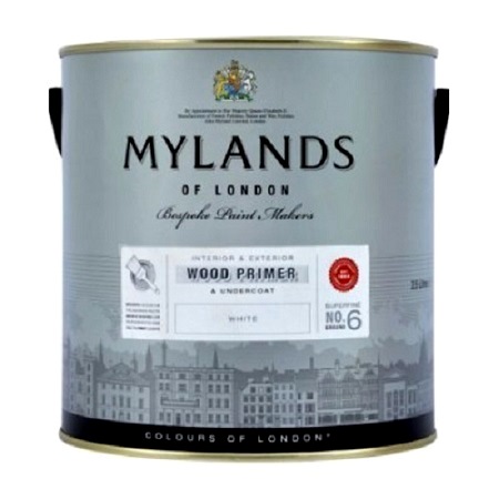  Mylands     Wood Primer&Undercoat White 2.5 . -  1