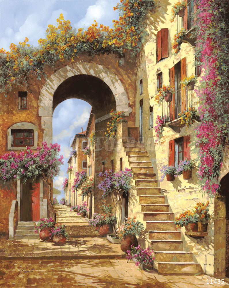 Фото Фреска ОРТО Живопись 11435 Guido Borelli Le scale dellarco (3) - 1 Фреска ОРТО Живопись 11435 Guido Borelli Le scale dellarco (3) - фото 1