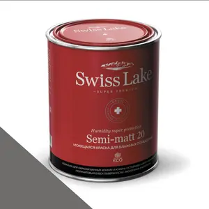 Фото Краски Swiss Lake Semi-matt 20 9 л. greyish black sl-3020 - 1 Краски Swiss Lake Semi-matt 20 9 л. greyish black sl-3020 - фото 1