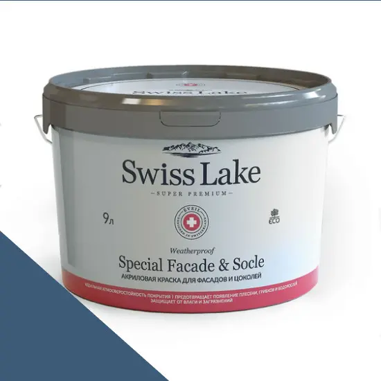Фото Краски Swiss Lake Special Faсade & Socle (для фасадов и цоколей) 9л. darwin blue sl-2099 - 1 Краски Swiss Lake Special Faсade & Socle (для фасадов и цоколей) 9л. darwin blue sl-2099 - фото 1