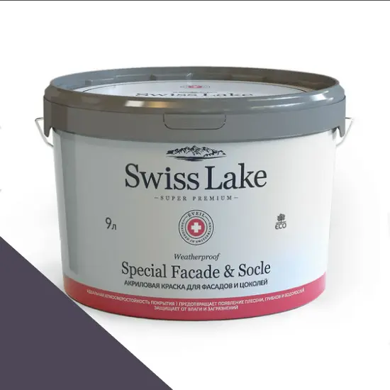 Фото Краски Swiss Lake Special Faсade & Socle (для фасадов и цоколей) 9л. grape popsicle sl-1799 - 1 Краски Swiss Lake Special Faсade & Socle (для фасадов и цоколей) 9л. grape popsicle sl-1799 - фото 1