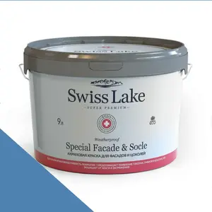 Фото Краски Swiss Lake Special Faсade & Socle (для фасадов и цоколей) 9л. bonnet blue sl-2043 - 1 Краски Swiss Lake Special Faсade & Socle (для фасадов и цоколей) 9л. bonnet blue sl-2043 - фото 1