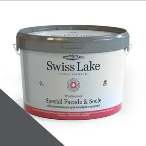 Фото Краски Swiss Lake Special Faсade & Socle (для фасадов и цоколей) 9л. ebony sl-2979 - 1 Краски Swiss Lake Special Faсade & Socle (для фасадов и цоколей) 9л. ebony sl-2979 - фото 1