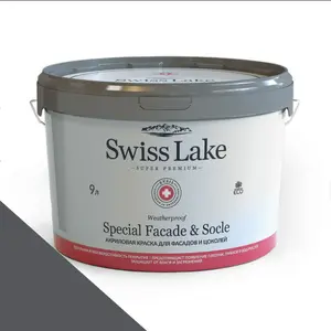 Фото Краски Swiss Lake Special Faсade & Socle (для фасадов и цоколей) 9л. black panther sl-2948 - 1 Краски Swiss Lake Special Faсade & Socle (для фасадов и цоколей) 9л. black panther sl-2948 - фото 1