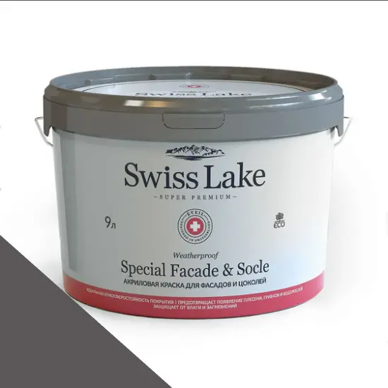 Фото Краски Swiss Lake Special Faсade & Socle (для фасадов и цоколей) 9л. black lark sl-2819 - 1 Краски Swiss Lake Special Faсade & Socle (для фасадов и цоколей) 9л. black lark sl-2819 - фото 1