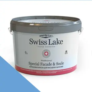 Фото Краски Swiss Lake Special Faсade & Socle (для фасадов и цоколей) 9л. blue daisy sl-2034 - 1 Краски Swiss Lake Special Faсade & Socle (для фасадов и цоколей) 9л. blue daisy sl-2034 - фото 1