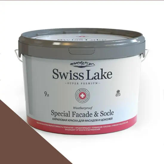 Фото Краски Swiss Lake Special Faсade & Socle (для фасадов и цоколей) 9л. brown rabbit sl-0707 - 1 Краски Swiss Lake Special Faсade & Socle (для фасадов и цоколей) 9л. brown rabbit sl-0707 - фото 1