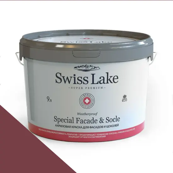 Фото Краски Swiss Lake Special Faсade & Socle (для фасадов и цоколей) 9л. eggplant sl-1394 - 1 Краски Swiss Lake Special Faсade & Socle (для фасадов и цоколей) 9л. eggplant sl-1394 - фото 1