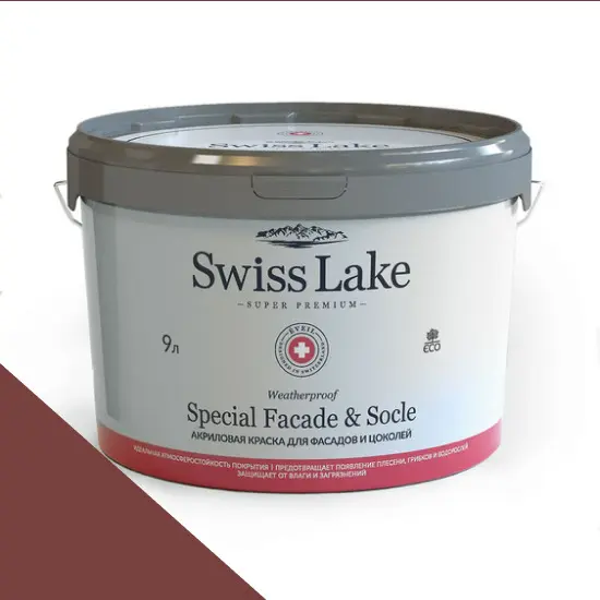 Фото Краски Swiss Lake Special Faсade & Socle (для фасадов и цоколей) 9л. sienna sl-1447 - 1 Краски Swiss Lake Special Faсade & Socle (для фасадов и цоколей) 9л. sienna sl-1447 - фото 1