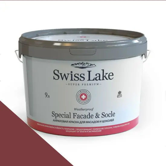 Фото Краски Swiss Lake Special Faсade & Socle (для фасадов и цоколей) 9л. dark cherry sl-1397 - 1 Краски Swiss Lake Special Faсade & Socle (для фасадов и цоколей) 9л. dark cherry sl-1397 - фото 1