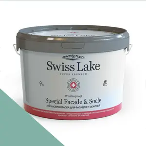 Фото Краски Swiss Lake Special Faсade & Socle (для фасадов и цоколей) 9л. turquoise memosa sl-2663 - 1 Краски Swiss Lake Special Faсade & Socle (для фасадов и цоколей) 9л. turquoise memosa sl-2663 - фото 1