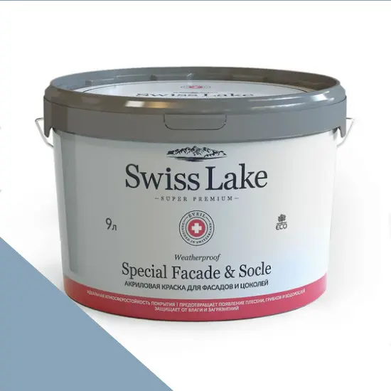 Фото Краски Swiss Lake Special Faсade & Socle (для фасадов и цоколей) 9л. canyon blue sl-2203 - 1 Краски Swiss Lake Special Faсade & Socle (для фасадов и цоколей) 9л. canyon blue sl-2203 - фото 1