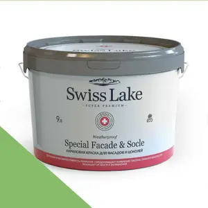 Фото Краски Swiss Lake Special Faсade & Socle (для фасадов и цоколей) 9л. lucky green sl-2496 - 1 Краски Swiss Lake Special Faсade & Socle (для фасадов и цоколей) 9л. lucky green sl-2496 - фото 1