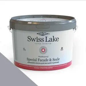 Фото Краски Swiss Lake Special Faсade & Socle (для фасадов и цоколей) 9л. steel grey sl-2974 - 1 Краски Swiss Lake Special Faсade & Socle (для фасадов и цоколей) 9л. steel grey sl-2974 - фото 1