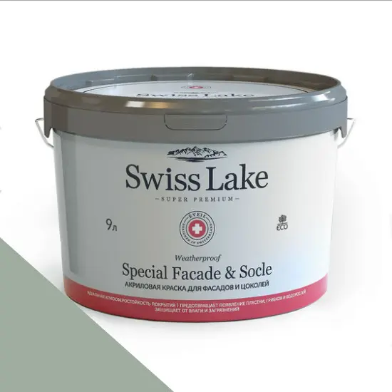 Фото Краски Swiss Lake Special Faсade & Socle (для фасадов и цоколей) 9л. celery green sl-2636 - 1 Краски Swiss Lake Special Faсade & Socle (для фасадов и цоколей) 9л. celery green sl-2636 - фото 1