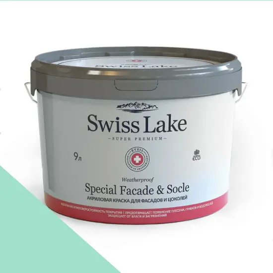 Фото Краски Swiss Lake Special Faсade & Socle (для фасадов и цоколей) 9л. emerald ray sl-2352 - 1 Краски Swiss Lake Special Faсade & Socle (для фасадов и цоколей) 9л. emerald ray sl-2352 - фото 1