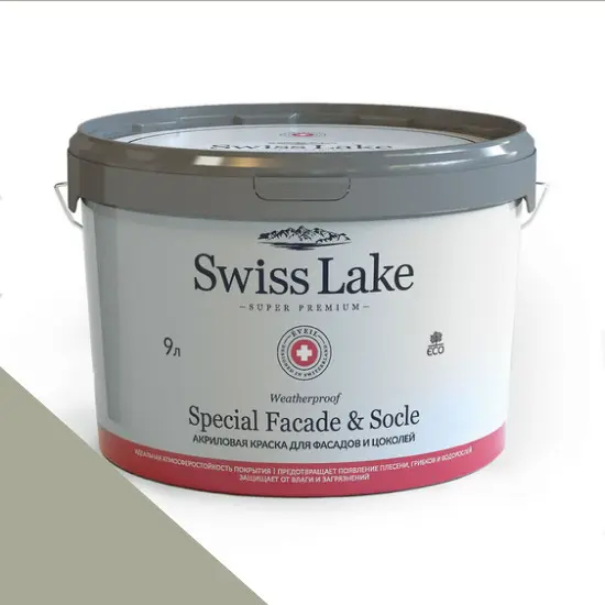 Фото Краски Swiss Lake Special Faсade & Socle (для фасадов и цоколей) 9л. nile green sl-2626 - 1 Краски Swiss Lake Special Faсade & Socle (для фасадов и цоколей) 9л. nile green sl-2626 - фото 1