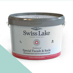 Краски Swiss Lake Special Faсade & Socle (для фасадов и цоколей) 9л. glistening aqua sl-2392 Краски Swiss Lake Special Faсade & Socle (для фасадов и цоколей) 9л. glistening aqua sl-2392