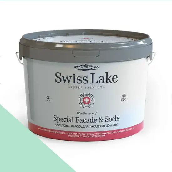 Фото Краски Swiss Lake Special Faсade & Socle (для фасадов и цоколей) 9л. green colar sl-2332 - 1 Краски Swiss Lake Special Faсade & Socle (для фасадов и цоколей) 9л. green colar sl-2332 - фото 1