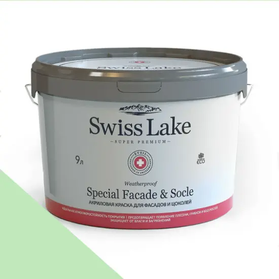 Фото Краски Swiss Lake Special Faсade & Socle (для фасадов и цоколей) 9л. early spring green sl-2480 - 1 Краски Swiss Lake Special Faсade & Socle (для фасадов и цоколей) 9л. early spring green sl-2480 - фото 1