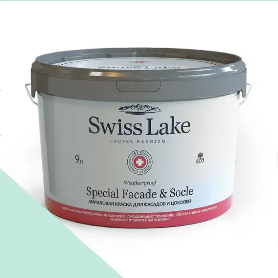 Фото Краски Swiss Lake Special Faсade & Socle (для фасадов и цоколей) 9л. sea mist green sl-2334 - 1 Краски Swiss Lake Special Faсade & Socle (для фасадов и цоколей) 9л. sea mist green sl-2334 - фото 1