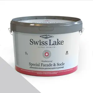 Фото Краски Swiss Lake Special Faсade & Socle (для фасадов и цоколей) 9л. white water sl-2972 - 1 Краски Swiss Lake Special Faсade & Socle (для фасадов и цоколей) 9л. white water sl-2972 - фото 1