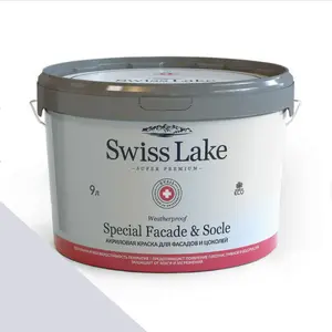 Фото Краски Swiss Lake Special Faсade & Socle (для фасадов и цоколей) 9л. lilac snow sl-1810 - 1 Краски Swiss Lake Special Faсade & Socle (для фасадов и цоколей) 9л. lilac snow sl-1810 - фото 1