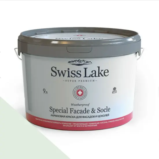 Фото Краски Swiss Lake Special Faсade & Socle (для фасадов и цоколей) 9л. bud green sl-2455 - 1 Краски Swiss Lake Special Faсade & Socle (для фасадов и цоколей) 9л. bud green sl-2455 - фото 1