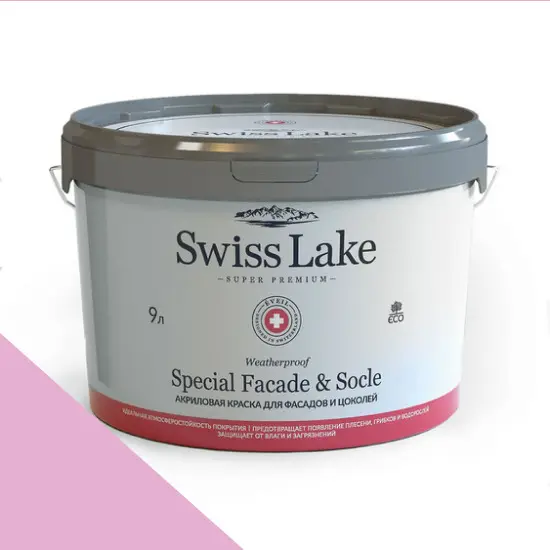 Фото Краски Swiss Lake Special Faсade & Socle (для фасадов и цоколей) 9л. pink flamingo sl-1681 - 1 Краски Swiss Lake Special Faсade & Socle (для фасадов и цоколей) 9л. pink flamingo sl-1681 - фото 1