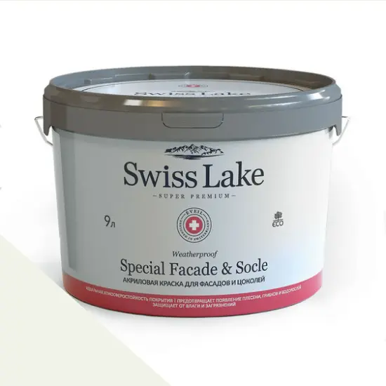 Фото Краски Swiss Lake Special Faсade & Socle (для фасадов и цоколей) 9л. snowy peak sl-0003 - 1 Краски Swiss Lake Special Faсade & Socle (для фасадов и цоколей) 9л. snowy peak sl-0003 - фото 1