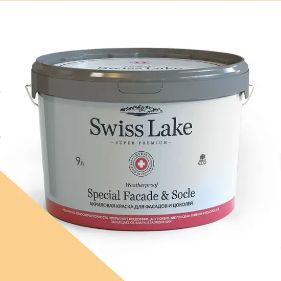 Фото Краски Swiss Lake Special Faсade & Socle (для фасадов и цоколей) 9л. aztec yellow sl-1132 - 1 Краски Swiss Lake Special Faсade & Socle (для фасадов и цоколей) 9л. aztec yellow sl-1132 - фото 1