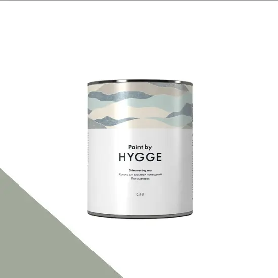 Фото Краски HYGGE Paint Shimmering Sea 0,9 л. №155 PALE GREEN AGATE - 1 Краски HYGGE Paint Shimmering Sea 0,9 л. №155 PALE GREEN AGATE - фото 1