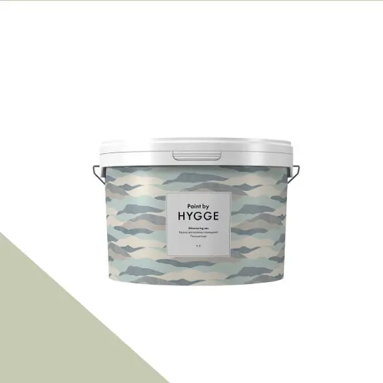 Фото Краски HYGGE Paint Shimmering Sea 9л. №390 Guacamole - 1 Краски HYGGE Paint Shimmering Sea 9л. №390 Guacamole - фото 1