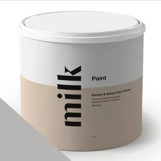Фото Краски MILQ Paint Kitchen & Gallery Extra Intense 0,9 л. NC42-0987 Grey Foothills - 1 Краски MILQ Paint Kitchen & Gallery Extra Intense 0,9 л. NC42-0987 Grey Foothills - фото 1