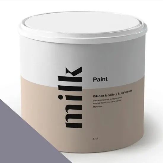 Фото Краски MILQ Paint Kitchen & Gallery Extra Intense 2,7 л. NC28-0563 Night Grey - 1 Краски MILQ Paint Kitchen & Gallery Extra Intense 2,7 л. NC28-0563 Night Grey - фото 1