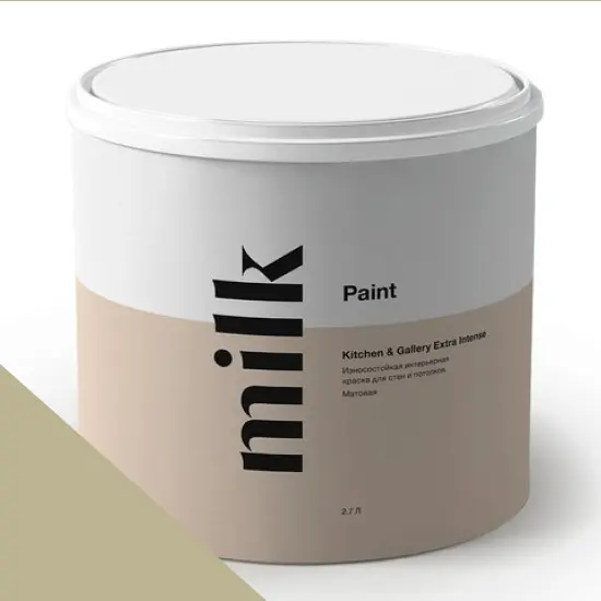 Фото Краски MILQ Paint Kitchen & Gallery Extra Intense 9 л. NC38-0866 Pickled Olive - 1 Краски MILQ Paint Kitchen & Gallery Extra Intense 9 л. NC38-0866 Pickled Olive - фото 1