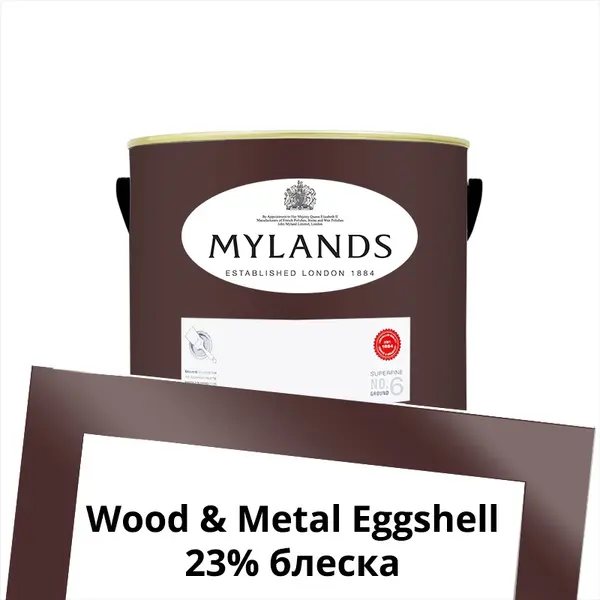 Фото Краски Mylands Wood&Metal Paint Eggshell 1 л. №296 Rothschild Street - 1 Краски Mylands Wood&Metal Paint Eggshell 1 л. №296 Rothschild Street - фото 1