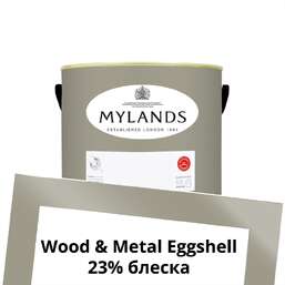 Краски Mylands Wood&Metal Paint Eggshell 1 л. №171 Empire Grey Краски Mylands Wood&Metal Paint Eggshell 1 л. №171 Empire Grey