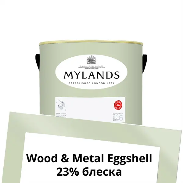 Фото Краски Mylands Wood&Metal Paint Eggshell 1 л. №95 Mint Street - 1 Краски Mylands Wood&Metal Paint Eggshell 1 л. №95 Mint Street - фото 1