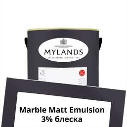 Краски Mylands Пробник Marble Matt Emulsion 0.25 л. №41 Blackout Краски Mylands Пробник Marble Matt Emulsion 0.25 л. №41 Blackout