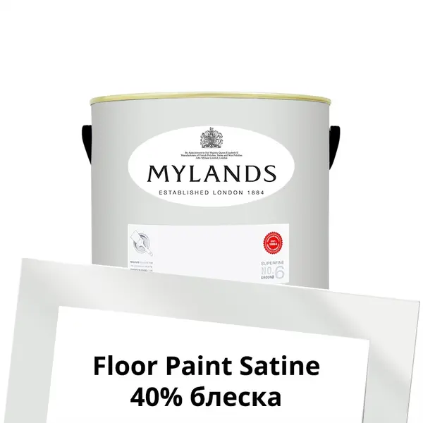 Фото Краски Mylands Floor Paint Satine (для пола) 1 л. №2 Maugham White - 1 Краски Mylands Floor Paint Satine (для пола) 1 л. №2 Maugham White - фото 1