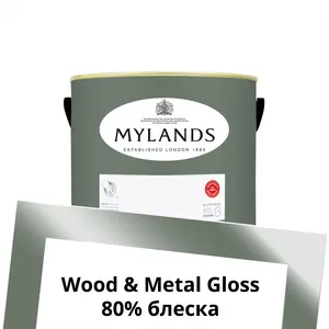Фото Краски Mylands Wood&Metal Paint Gloss 2.5 л. №168 Myrtle Green - 1 Краски Mylands Wood&Metal Paint Gloss 2.5 л. №168 Myrtle Green - фото 1
