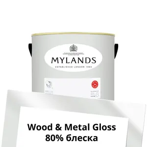 Фото Краски Mylands Wood&Metal Paint Gloss 1 л. №2 Maugham White - 1 Краски Mylands Wood&Metal Paint Gloss 1 л. №2 Maugham White - фото 1
