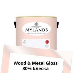 Краски Mylands Wood&Metal Paint Gloss 1 л. №243 Palmerston Pink Краски Mylands Wood&Metal Paint Gloss 1 л. №243 Palmerston Pink