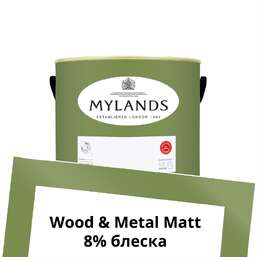 Краски Mylands Wood&Metal Paint Matt 1 л. №201 Primrose Hill Краски Mylands Wood&Metal Paint Matt 1 л. №201 Primrose Hill