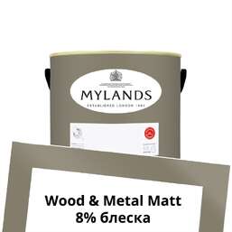 Краски Mylands Wood&Metal Paint Matt 1 л. №156 Amber Grey Краски Mylands Wood&Metal Paint Matt 1 л. №156 Amber Grey