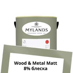 Краски Mylands Wood&Metal Paint Matt 1 л. №190 Greenstone Краски Mylands Wood&Metal Paint Matt 1 л. №190 Greenstone