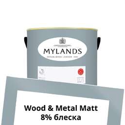 Краски Mylands Wood&Metal Paint Matt 1 л. №222 Bridge Blue Краски Mylands Wood&Metal Paint Matt 1 л. №222 Bridge Blue