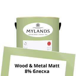 Краски Mylands Wood&Metal Paint Matt 1 л. №187 French Green Краски Mylands Wood&Metal Paint Matt 1 л. №187 French Green