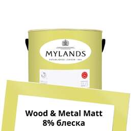 Краски Mylands Wood&Metal Paint Matt 1 л. №148 Verdure Yellow Краски Mylands Wood&Metal Paint Matt 1 л. №148 Verdure Yellow